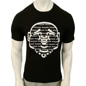 NWT TRUE RELIGION MSRP $59.99 MENS BLACK CREW NECK SHORT SLEEVE T-SHIRT SIZE L
